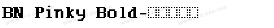 BN Pinky Bold字体转换